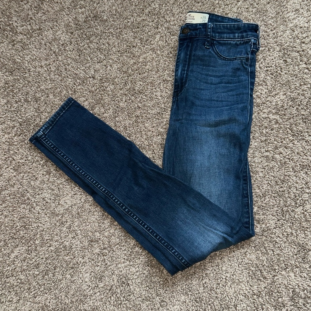 Hollister Women's Dark Blue Jeans / jeggings High Waisted